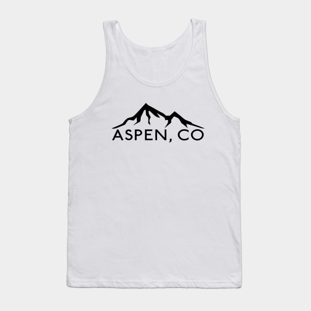 Aspen Colorado Skiing Ski Tank Top by heybert00